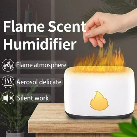 

Flame Air Humidifier Ultrasonic Aromatherapy Humidifiers Smell Diffusers Electric Air Freshener Car Room Use With Remote Control