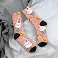 thumbnail image 5 of Fuzoiu Rabbit So Cute Print Athletic Crew Socks for Men & Women,Casual Crew Socks,Above Ankle Crew Socks for Business, Casual, 5 of 6