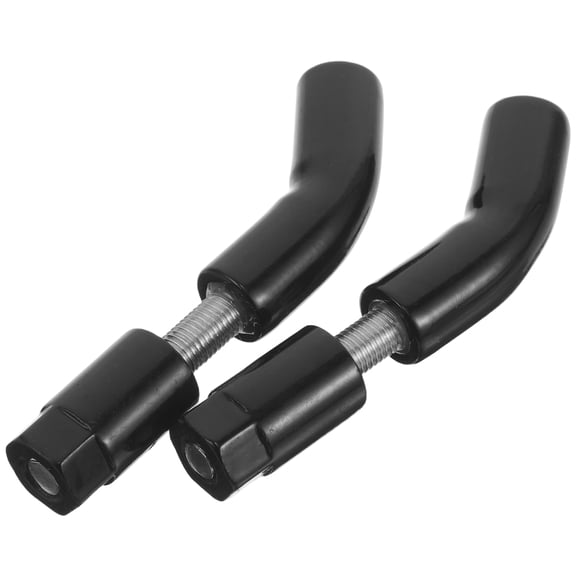 LOLIPPYY 1Pair Motorcycle Rearview Mirror Extension Bracket Black Metal Improved Safety Universal Mount