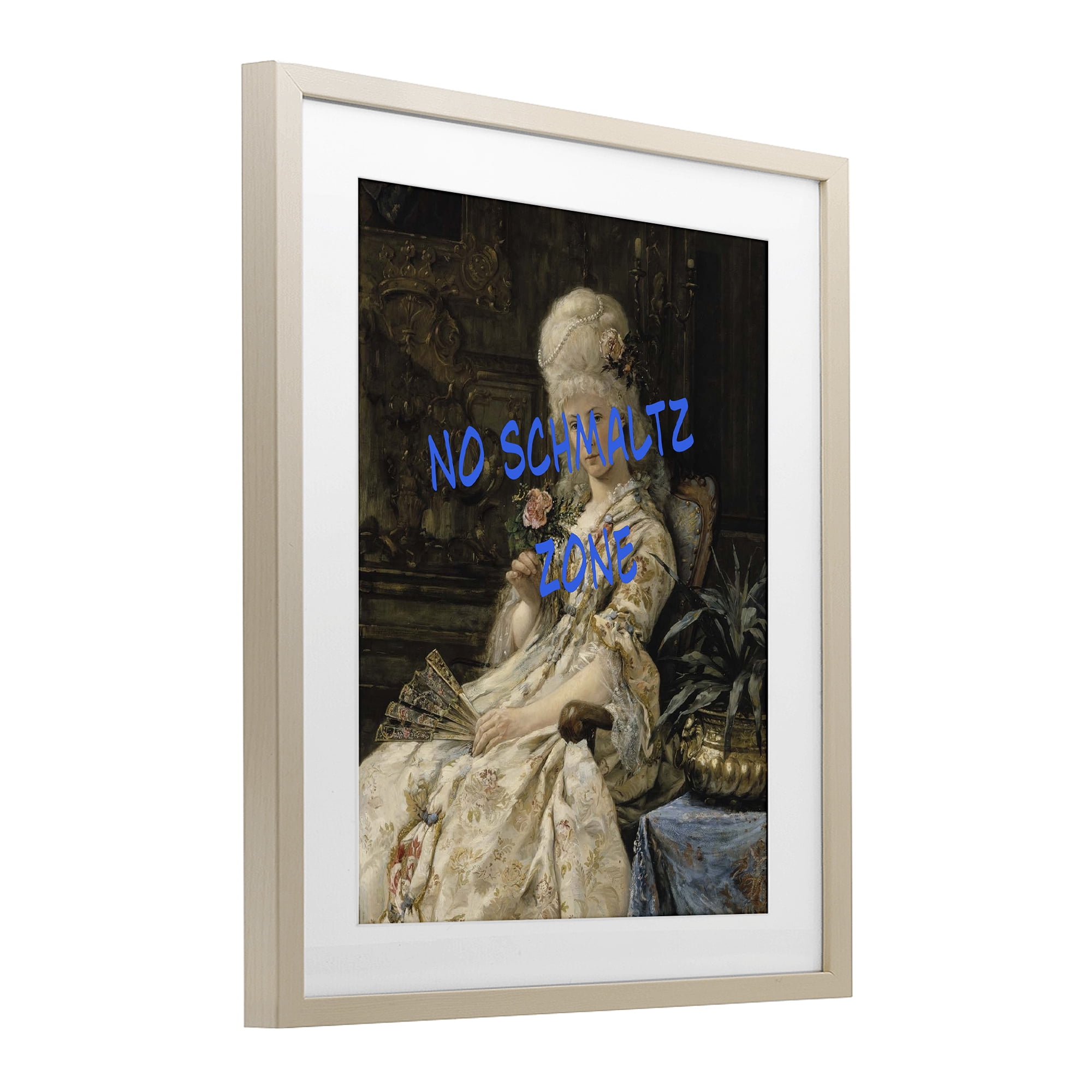 Stupell Industries Iconic No Schmaltz Zone Birch Framed Print Under Glass, design by Grotto Studios