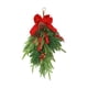 thumbnail image 3 of Guirnaldas navideñas con forma de lágrima,Guirnaldas navideñas con forma de lágrima para decorar la puerta,Corona rústica para puerta de entrada con lazo para festival,Guirnalda de Pequeño, 3 of 8