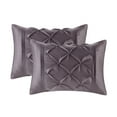thumbnail image 3 of Home Essence Tufted 24 Piece Bed in a Bag, King with Comforter, Bed Skirt, Shams, Flat Sheet, Fitted Sheet, Pillowcase, Decorative Pillow, Euro Shams, Curtain, Valance, Tie Backs, 3 of 17