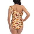 thumbnail image 5 of Goofa Autumn Leaves 2 Pattern Women's One Piece Swimsuits Tummy Control Bathing Suits Asymmetric One Shoulder Swimwear-XX-Large, 5 of 6