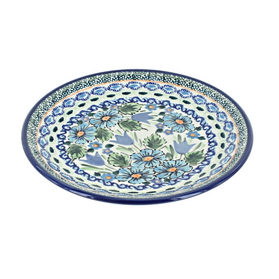 Blue Rose Polish Pottery Ballina Dessert Plate