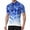 Blue, variant on Men's Cycling Jersey Gradient Splash Fire Print Quick Dry Breathable Workout Slim Fit Bike Shirt Short Sleeve Training Cycling Jersey Blue S