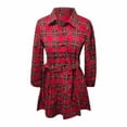 thumbnail image 5 of TIANZEN Casual Button Down Shirt Dress With Puff Sleeves And Plaid Pattern Comfortable Flowy Tunic Style For Everyday Wear Versatile Long Cute Beach Outfits for Women Summer Dresses for Women Beach, 5 of 6