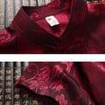 thumbnail image 2 of Men Chinese Traditional Shirt Plus Size Short Sleeve Cheongsam Top Outerwear, 2 of 11