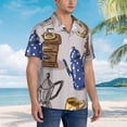 thumbnail image 5 of Xecao Antique Vintage Teapot Coffee Grinder print Hawaiian shirt - a stylish short-sleeve button-down for men, perfect for casual beach and tropical outings., 5 of 9