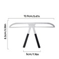 thumbnail image 4 of Ruler de cejas Medida de acero inoxidable Plantillas Profesionales Plantillas de conformidad de tres puntos Mujeres Coesméticos Accesorios Accesorios Cejas rectas Guardurnaity CE001473-03, 4 of 7