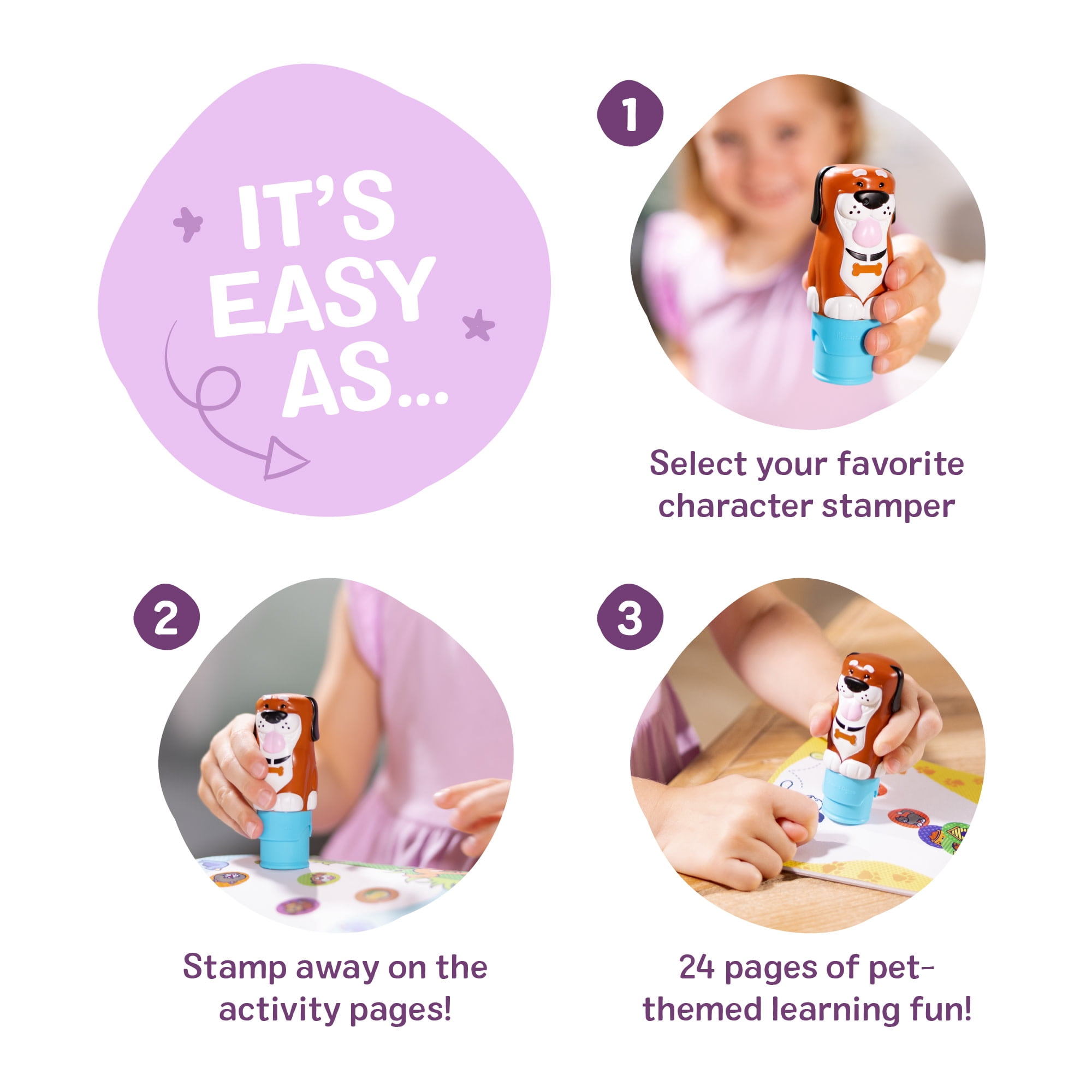 (2 pack) Melissa & Doug Sticker WOW!â„¢ Dog Sticker Stamper and 24-Page Activity Pad