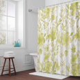 thumbnail image 5 of Watercolor Flower Fabric Shower Curtain Yellow Floral Plant Washable Shower Curtains for Bathroom, Waterproof Bath Curtain with Hooks Home Decor 36x72in, 5 of 8