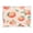 Pale Pink Peach's Pattern, variant on Acrylic Tray Clear Serving Tray Rectangle Decorative Tray with Cut Handle Watercolor Lemon