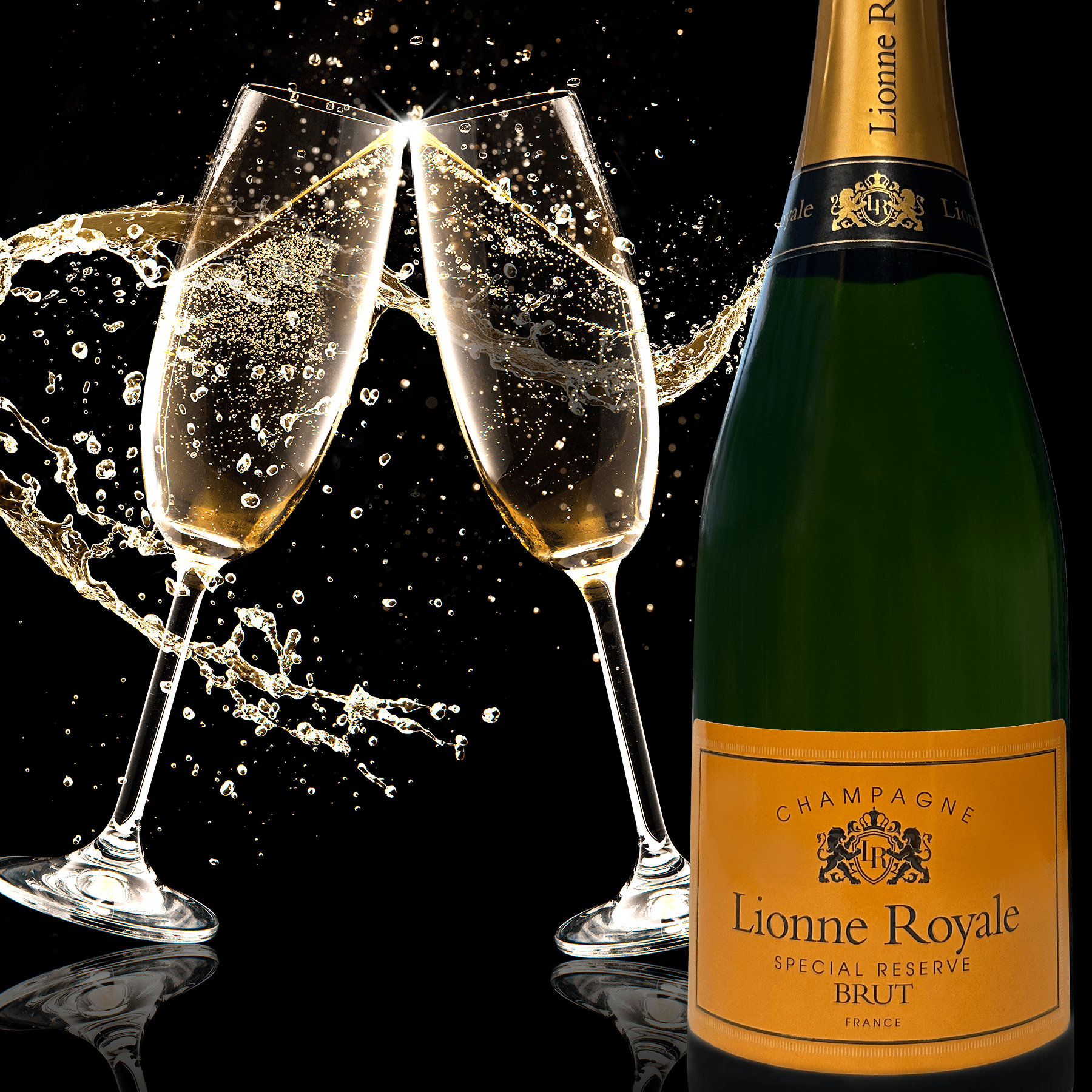 Lionne Royale Brut Special Reserve Sparkling Wine France, 750 ml Bottle, 12% ABV
