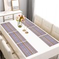 thumbnail image 2 of Boho Blue Knitted Ethnic Pattern Summer Placemats Table Placemats Set Of 6-Linen Kitchen Washable Placemats Table Mats 11.8"x17.7" Non-Slip Heat Resistant, 2 of 5