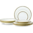 thumbnail image 3 of Noritake Haku 12 Pc Vaisselle Ensemble Blanc/or, 3 of 5