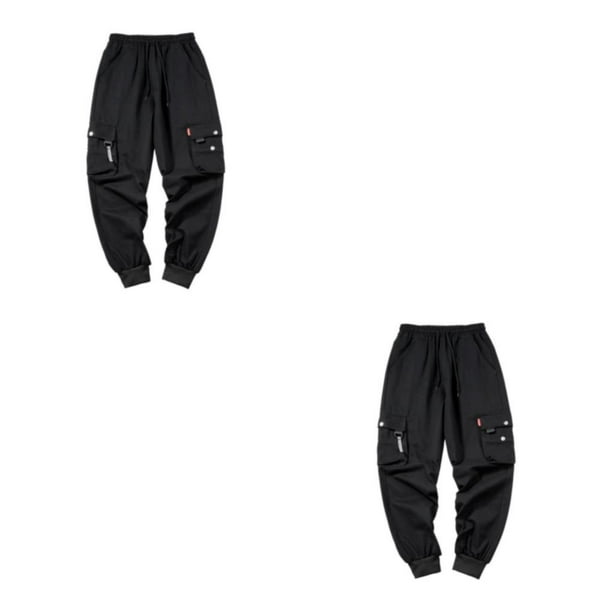 Pantalones casuales para hombre Qarigey de Poliéster negro XL 603negro SG 2Conjunto