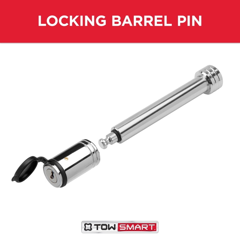 DROMEDARY 2-Key Trailer Hitch Lock Set - U-Shaped Ball Hitch Lock & 1/2" 5/8" Receiver Hitch Pin Lock, Security For Towing