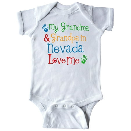 

Inktastic Nevada Grandma Loves Me Gift Baby Boy or Baby Girl Bodysuit