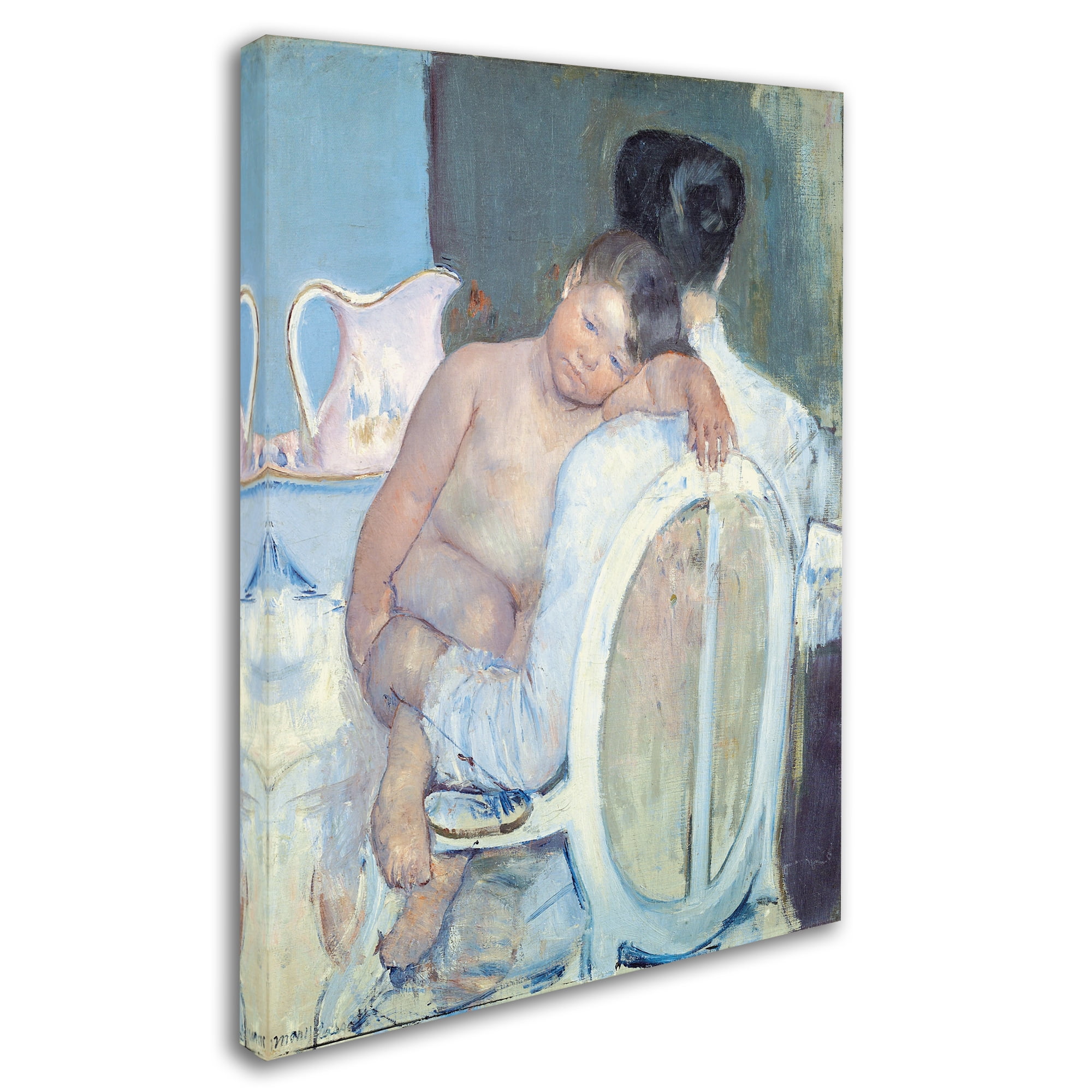 Cassatt 'Woman Sitting With A Child In Her Arms' Canvas Art