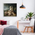 thumbnail image 3 of Stupell Industries Glam Rococo Woman with Dog White Framed Giclee Art, 24 x 24, by The Wands Want, 3 of 8
