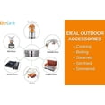 thumbnail image 2 of BeGrit Backpacking Camping Cookware Mini Picnic Camping Cooking Mess Kit with Pot and Pan Set for Hiking, 2 of 7