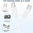thumbnail image 4 of CHUANK 60W Charging Cable  Type C Fast Charging Cable  PD Fast Charge 60W USB-C to USB-C Data Cable for Phones  Laptops 1 Meter/ 2 Meters, 4 of 9