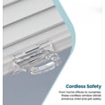 thumbnail image 2 of Cellular Honeycomb Cordless Shade, 9/16" Single Cell, Light Filtering, White, Size: 31" W x 72" H, 2 of 7