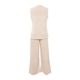 thumbnail image 5 of BUIGTTKLOP 2 Piece Lounge Sets for Women Sleeveless Tank Tops Wide Leg Pants Summer Outfit 2026 Casual Matching Track Sweat Suits, 5 of 6