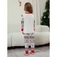 thumbnail image 4 of WIBACKER Kids Christmas Reindeer Pajamas Long Sleeve Holiday Pjs Set Toddler Boys Girls Xmas Snowflake Jammies 2-14 Years, 4 of 7