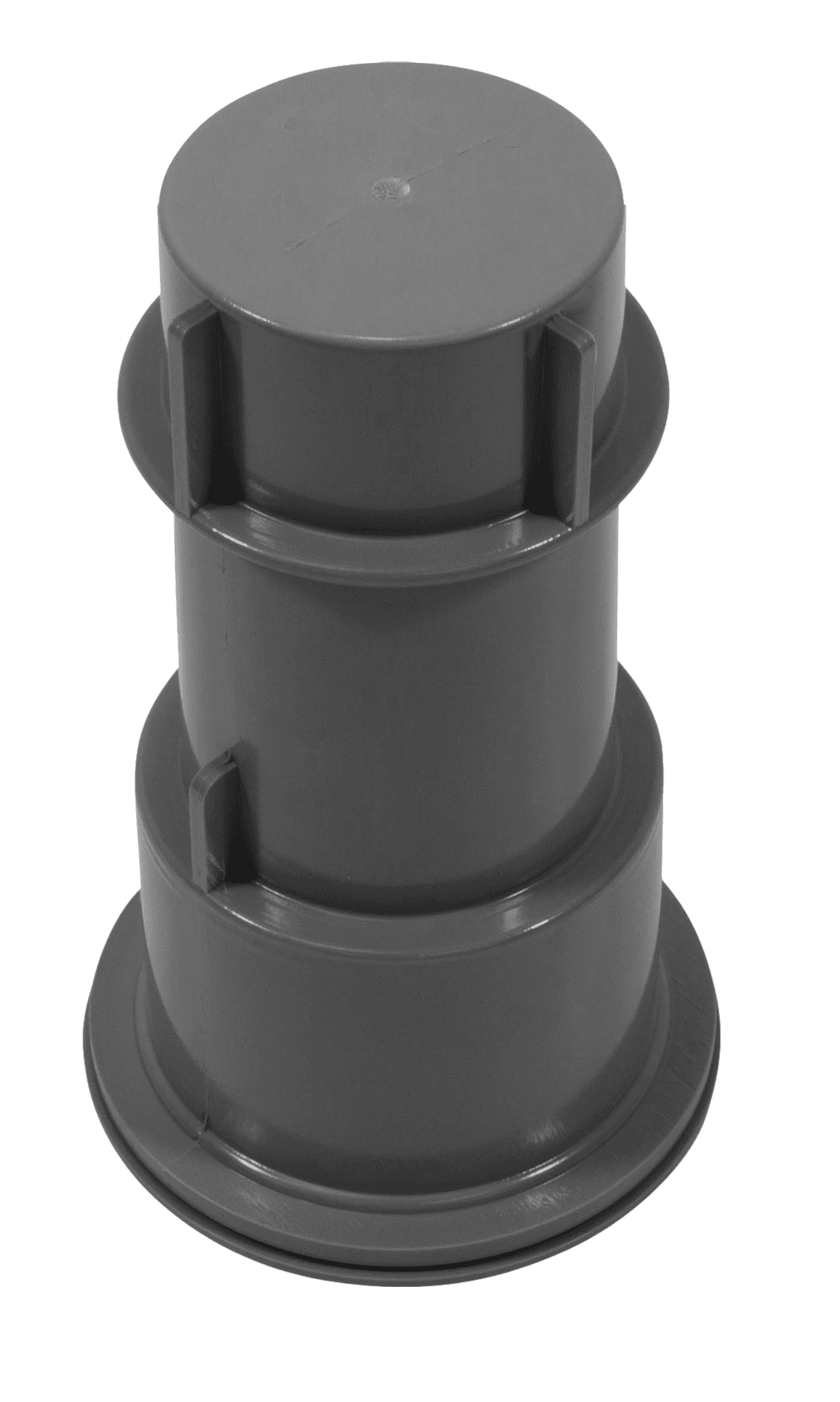AquaStar SMUS105 5" Umbrella Stand w/ Sleeve and Center Cap- Dark Gray