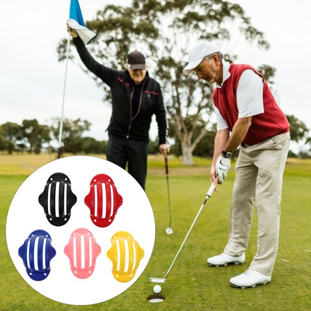 IDEANATEGRATE 5Ud Herramienta Para Marcar Pelotas De Golf Con Plantilla Doble Y Clip De Sujeción