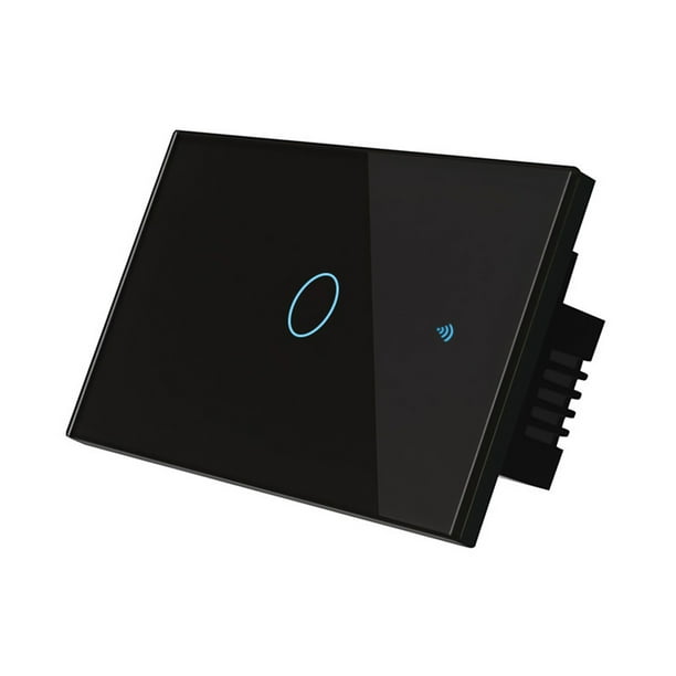 Interruptor inteligente Wi-Fi Interruptor de luz Control de voz, Control remoto, RF433, Control táct Abanopi 1 bandas sin cable neutro