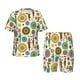 thumbnail image 1 of Balery Beautiful African Womens Conjunto de Pijama Infantil de Manga Corta con Estampado – Ropa de Dormir de Algodón Suave-4X-Large, 1 of 6