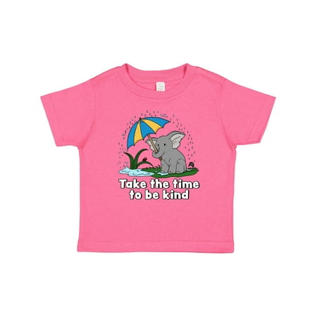 

Inktastic Take the Time to Be Kind with Cute Elephant and Umbrella Gift Baby Boy or Baby Girl T-Shirt