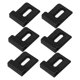 thumbnail image 5 of OUNONA 6Ud Clips Para De Inoxidable Negro Para Montaje En Pared Con Almohadillas Protectores, 5 of 7