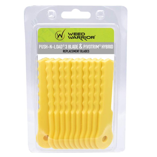 Cuchillas de repuesto Weed Warrior Push-N-Load, 12 unidades