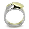 thumbnail image 3 of Luxe Jewelry Designs Women's Two Tone Stainless Steel No Stone Engagement Ring - Size 8, 3 of 4