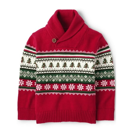 

The Children s Place Toddler Boys Shawl Popover Sweater Sizes 6M-5T