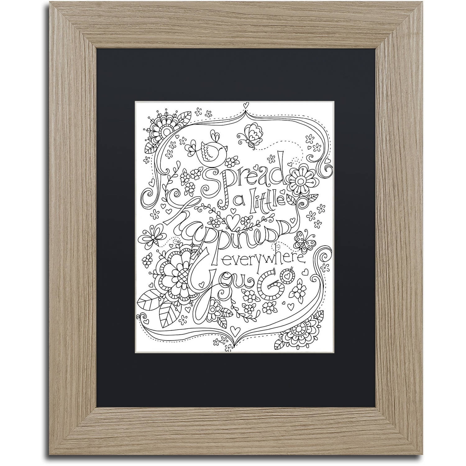 Trademark Fine Art Spread Happiness Coloring Page Canvas Art By Jennifer Nilsson Black Matte Birch Frame Walmart Com Walmart Com Trademark Fine Art Spread Happiness Coloring Page Canvas Art By Jennifer Nilsson Black Matte Birch Frame Walmart Com Walmart Com