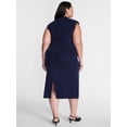 thumbnail image 2 of Terra & Sky Women’s Plus Mock Neck Pullover Top and Midi Skirt Set, 2 Piece, Sizes 0X-5X, 2 of 4