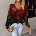 thumbnail image 1 of Chandails d'Hiver Grande Taille pour Femmes Chandails de Noël pour Femmes 2025 Col Rond Hiver Vacances Mignons Pulls Rose Vif m, 1 of 7