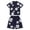 Navy, variant on Mens Short Sleeve T Shirt And Shorts Two Piece Set, Casual Summer Outfit, Comfortable Breathable, Lounge Wear, Sportswear