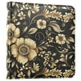 thumbnail image 2 of Leather Cover Photo Album 80 Pockets 4x6 Photos Bookshelf Picture Album Gold Flowers and Leaves, 2 of 9