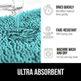 thumbnail image 3 of Gdledy Jankles for Mucky Paws Super Absorbent Microfiber Dog Door Mat, Quick Dry Non-Slip Washable Chenille Rug Entryway Carpet,16"x24",Slate Blue, 3 of 8