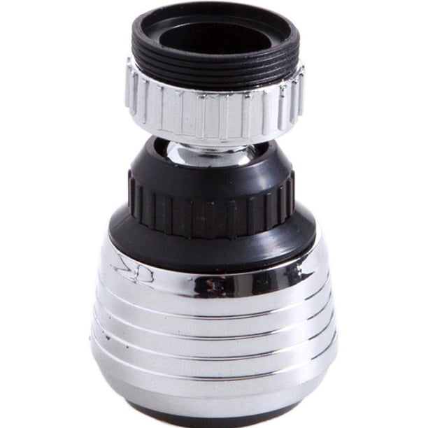 Aérateur Pivotant 360° Pour Robinet – 2 Modes, Finition Polie, Inox Et Plastique