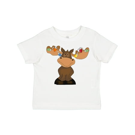 

Inktastic Christmas Moose Lights Gift Toddler Boy or Toddler Girl T-Shirt