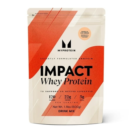 Myprotein Impact Whey Protein Powder, Vanilla, 16 Servings, 1.1 lbs