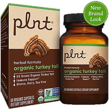Organic Turkey Tail - Herbal Formula for Immune Support (60 Organic Capsules)