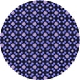 thumbnail image 1 of Ahgly Company Indoor Round Patterned Medium Slate Blue Area Rugs, 6' Round, 1 of 6