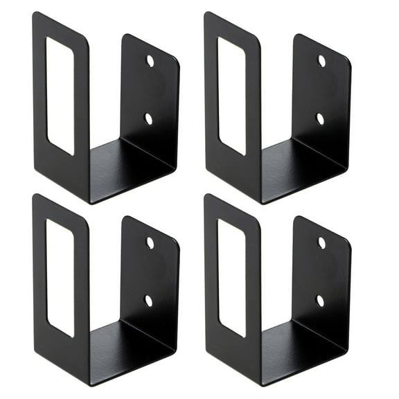 FUEENIRVA 4Pcs Multi-Functional Black Kitchen Rack Stainless Steel Pot Lid and Cutting Board Stand